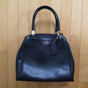 VINTAGE Coach Leather handbag Midnight Blue